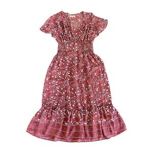 Max Studio Red Floral Dress
